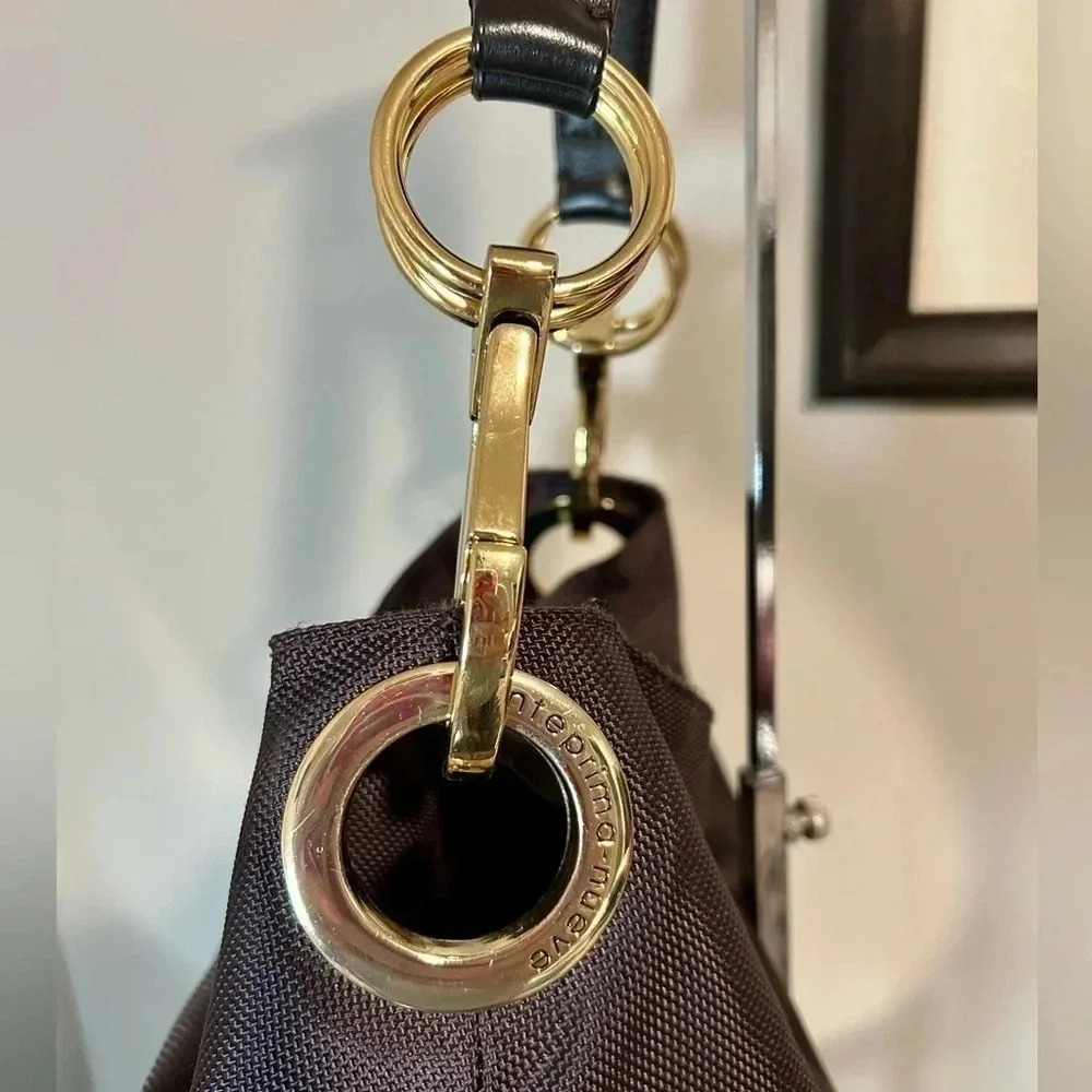 Gently Used JEAN PIERRE KLIFA FOR ANTEPRIMA NUEVE Brown Nylon Bucket Bag - Picture 5 of 8